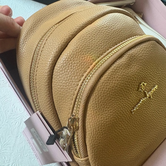 Nanette Lepore Tan Leather Backpack - Picture 1 of 5